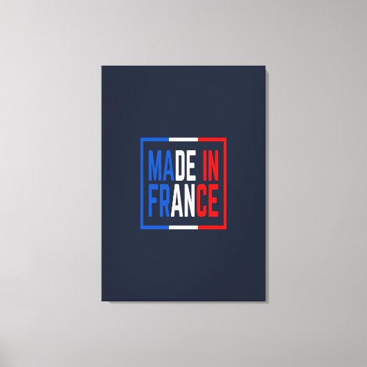 フランスのワインアートで作られる キャンバスプリント (正面)