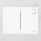 フランスのヴァンヌ港の帆船 ポストカード (裏面)