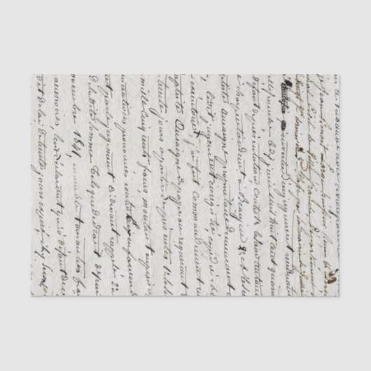 フランスのヴィンテージスクリプトインクブロティッシュペーパー 薄葉紙 (正面)