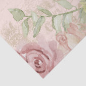 フランスのヴィンテージスクリプトフローラひまわり水彩 薄葉紙 (詳細)