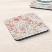 フランスのヴィンテージバラ金ゴールドフローラ コースター (左側)