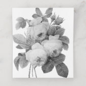 フランスのヴィンテージバラ プレイスカード (内部開封)