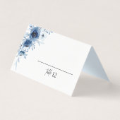 フランスのヴィンテージブルー結婚フローラ座席表 (正面)