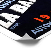 フランスのヴィンテージレースのポスター復元 ポスター (角)