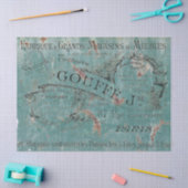 フランスのヴィンテージ分離標識 薄葉紙 (クラフト)