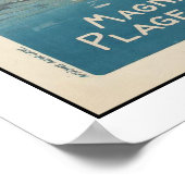 フランスのヴィンテージ夏プリントポスター ポスター (角)