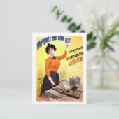 フランスのヴィンテージ広告のポスター復元 ポストカード (スタンド正面)