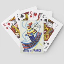 フランスのヴィンテージ旅行ポスタースキー