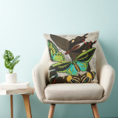 フランスのヴィンテージ蝶イラストレーション-1 クッション (椅子)