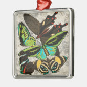 フランスのヴィンテージ蝶イラストレーション-1 メタルオーナメント (左)