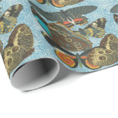 フランスのヴィンテージ蝶イラストレーション-2 ラッピングペーパー (ロールコーナー)