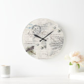 フランスのヴィンテージ鳥と枝壁時計 ラージ壁時計 (ホーム)