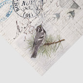 フランスのヴィンテージ鳥枝ティッシュペーパー 薄葉紙 (詳細)