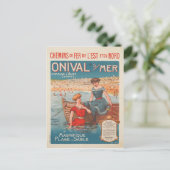 フランスのヴィンテージ・ポスタープリント付きポストカード ポストカード (スタンド正面)