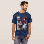 フランスの三鶏「信仰・希望・愛」カットアウト v1 tシャツ (正面フル)