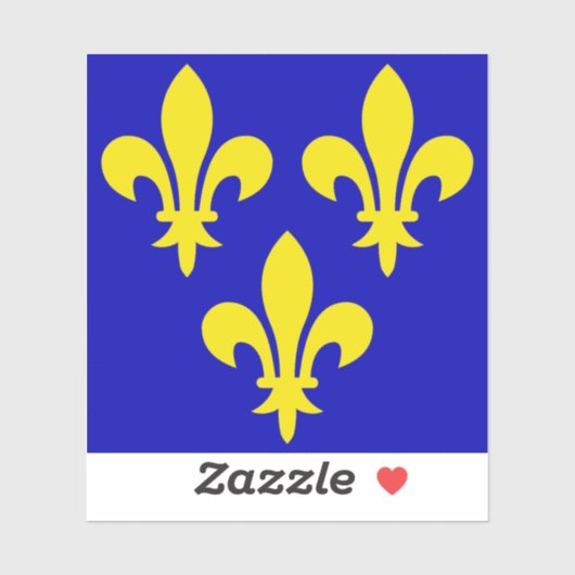 フランスの中世の旗 シール (シート)