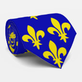 フランスの中世の旗 ネクタイ (ロール)