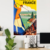 フランスの休日、スポーツツーリズム、夏、ヴィンテージ ポスター (ホームオフィス)