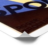 フランスの休日，スポーツ観光，夏，ヴィンテージ ポスター (角)