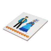 フランスの伝統衣装 タイル (側面)