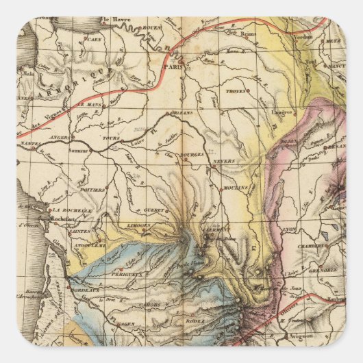 フランスの体格 スクエアシール (正面)