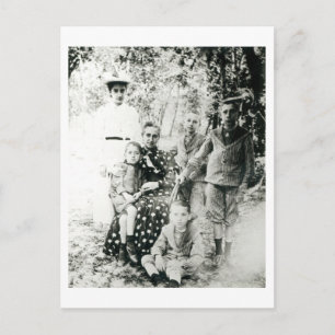 フランスの作家フランソワ・マウリアック（1885-1970）幼少期の写真（モノクロ ポストカード