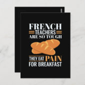 フランスの先生が苦し食べいおもしろい ポストカード (正面/裏面)