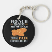 フランスの先生は苦し食べいおもしろい キーホルダー (裏面)