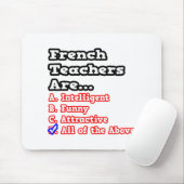 フランスの先生クイズ…ジョーク マウスパッド (マウス)
