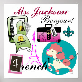 フランスの先生ポスター/サイン – SRF ポスター