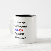フランスの先生素晴らし、 ツートーンマグカップ (正面左)