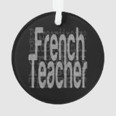 フランスの先生 オーナメント (裏面)