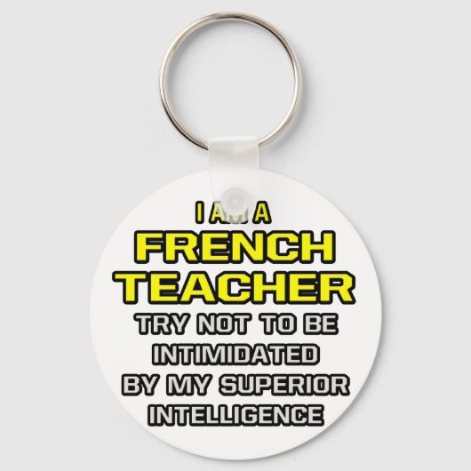 フランスの先生...Superior Intelligence キーホルダー (正面)