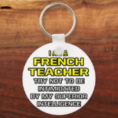 フランスの先生...Superior Intelligence キーホルダー (正面)