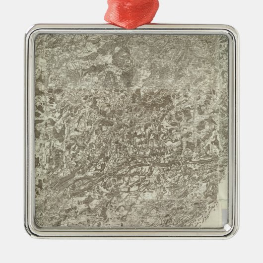 フランスの合成地図5 メタルオーナメント (正面)