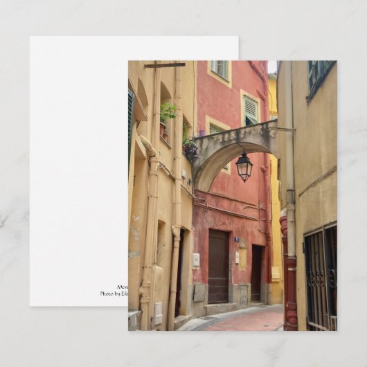 フランスの名刺、メントン (正面/裏面)