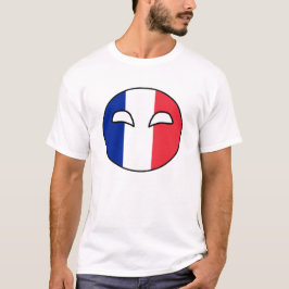 フランスの国の球 Tシャツ