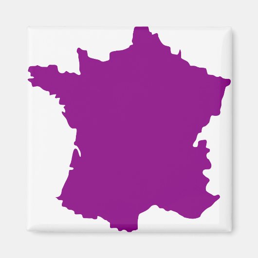 フランスの国ヨーロッパの地図 マグネット (正面)