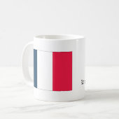 フランスの国旗と国歌 コーヒーマグカップ (正面左)