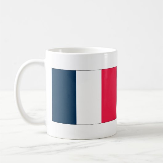 フランスの国旗と国歌 コーヒーマグカップ (左)
