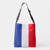 フランスの国旗の愛国色の国際的旅行 クロスボディバッグ (裏面)