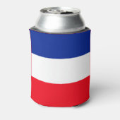 フランスの国旗の愛国色の国際的旅行 缶クーラー (缶裏面)