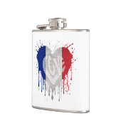 フランスの国旗を愛する フラスク (左)
