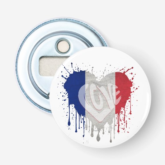 フランスの国旗を愛する 栓抜き (正面)