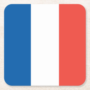 フランスの国旗パーティー用品, ヴィヴ・ラ・フランス, バスティーユ・デー・パーティー スクエアペーパーコースター