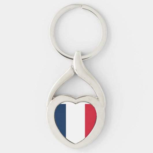 フランスの国旗 キーホルダー (正面)