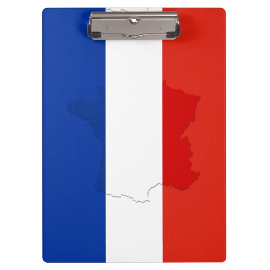 フランスの国旗 クリップボード (正面)