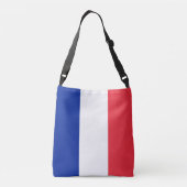 フランスの国旗 クロスボディバッグ (裏面)