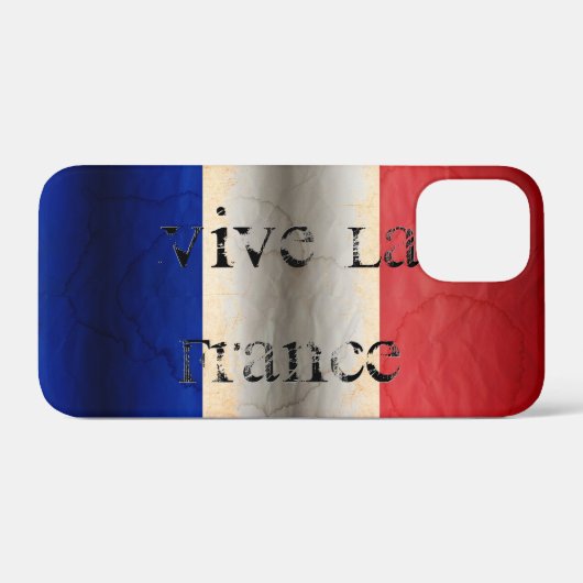 フランスの国旗 ケース・メイト iPhoneケース Case-Mate iPhoneケース (裏面 (横))