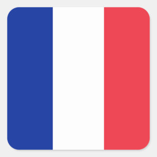 フランスの国旗 スクエアシール